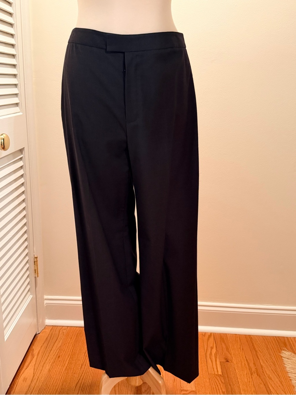 Ellen Tracy Black Wide-Leg Dress Pants